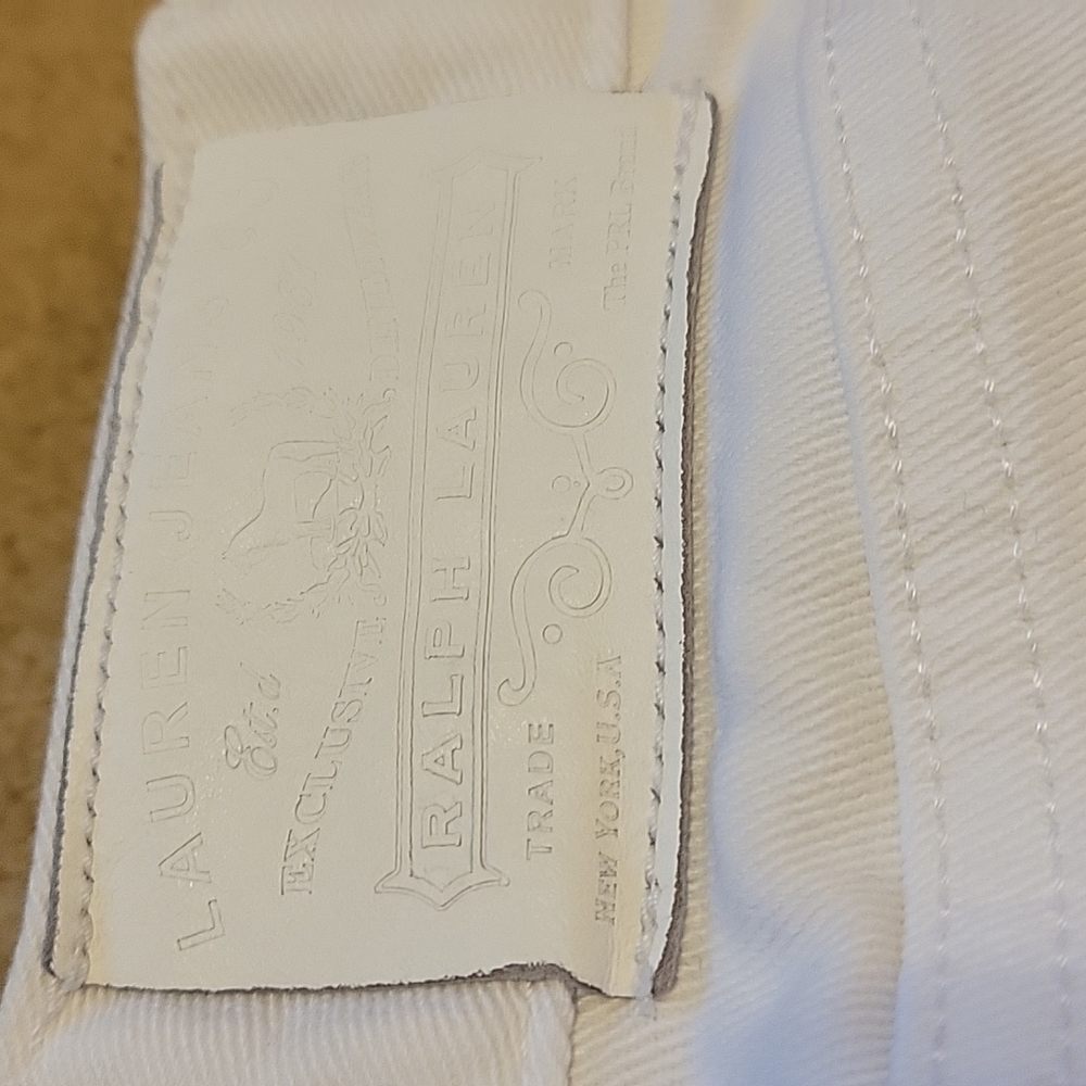Lauren Jeans Co Denim Bermuda Shorts White 14 - Picture 5 of 6